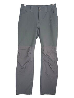 REI CO-OP Screeline Pants Womens 2 Gray Stretch Articulated Knee Hybrid Hiking